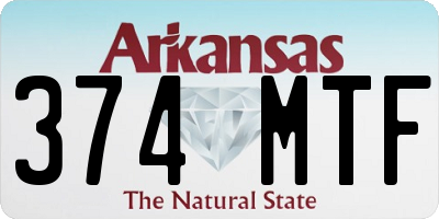 AR license plate 374MTF