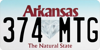 AR license plate 374MTG