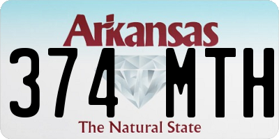 AR license plate 374MTH