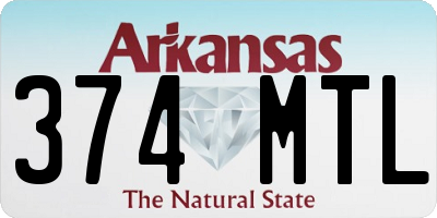AR license plate 374MTL