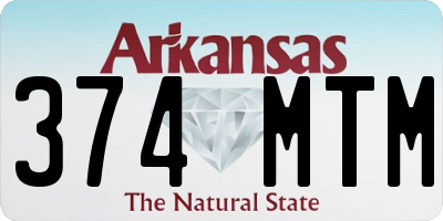AR license plate 374MTM