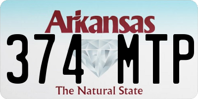 AR license plate 374MTP