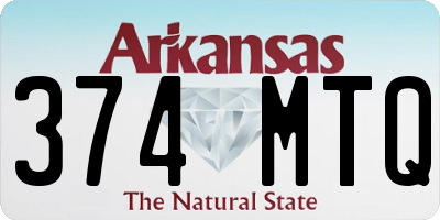 AR license plate 374MTQ