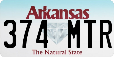 AR license plate 374MTR