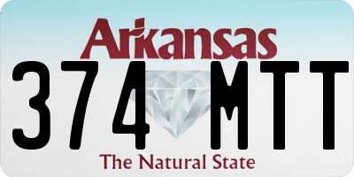 AR license plate 374MTT
