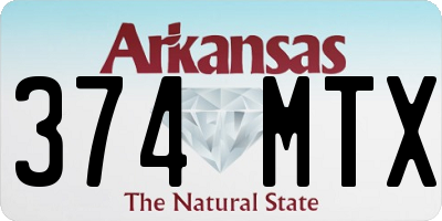AR license plate 374MTX