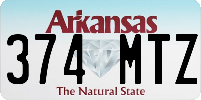 AR license plate 374MTZ
