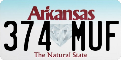 AR license plate 374MUF
