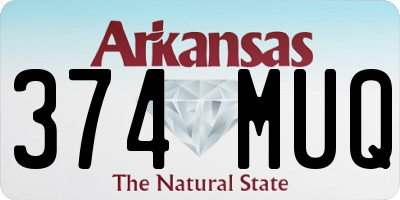 AR license plate 374MUQ