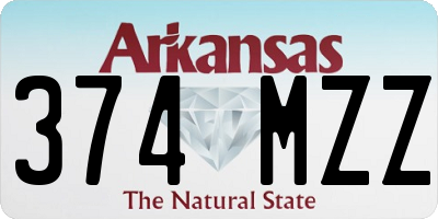 AR license plate 374MZZ