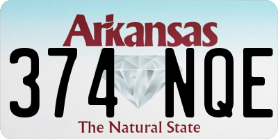 AR license plate 374NQE