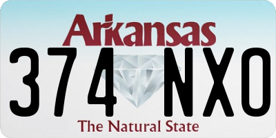 AR license plate 374NXO