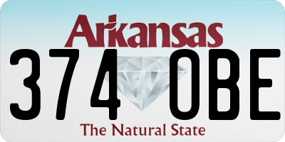 AR license plate 374OBE