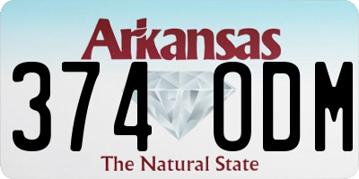 AR license plate 374ODM