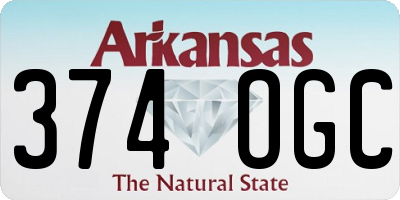 AR license plate 374OGC
