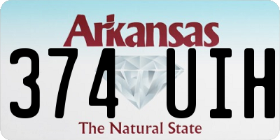 AR license plate 374UIH