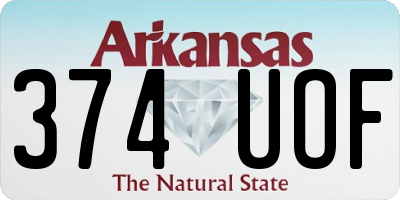 AR license plate 374UOF