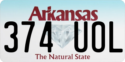 AR license plate 374UOL