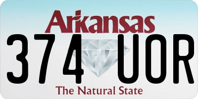 AR license plate 374UOR