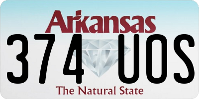 AR license plate 374UOS