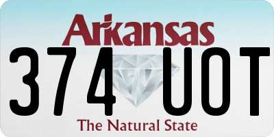 AR license plate 374UOT