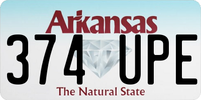 AR license plate 374UPE