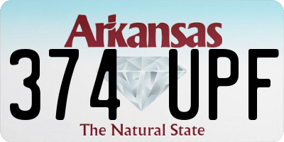 AR license plate 374UPF