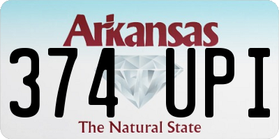 AR license plate 374UPI