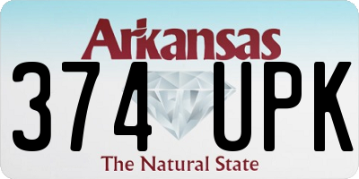 AR license plate 374UPK