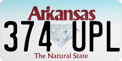 AR license plate 374UPL