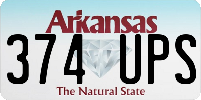AR license plate 374UPS