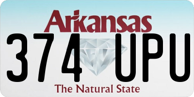 AR license plate 374UPU