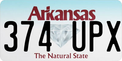 AR license plate 374UPX