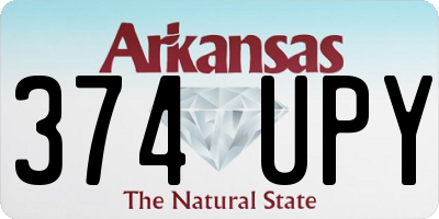 AR license plate 374UPY