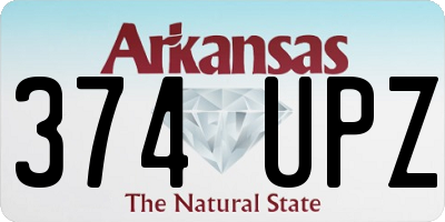 AR license plate 374UPZ