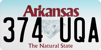 AR license plate 374UQA