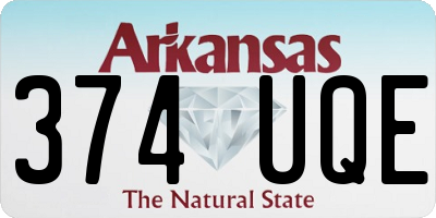 AR license plate 374UQE
