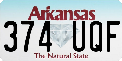 AR license plate 374UQF