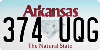 AR license plate 374UQG