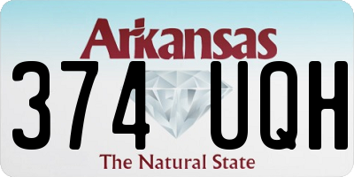 AR license plate 374UQH