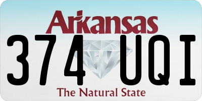AR license plate 374UQI