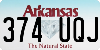 AR license plate 374UQJ