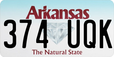 AR license plate 374UQK