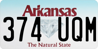 AR license plate 374UQM