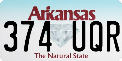 AR license plate 374UQR