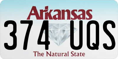 AR license plate 374UQS