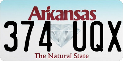 AR license plate 374UQX