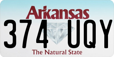 AR license plate 374UQY