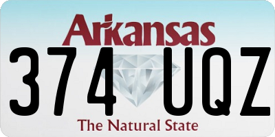 AR license plate 374UQZ