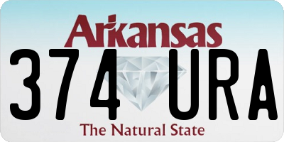 AR license plate 374URA